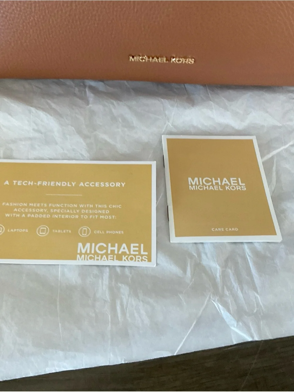 $298 Michael Kors Pebbled Leather Shoulder Bag - Picture 6 of 11